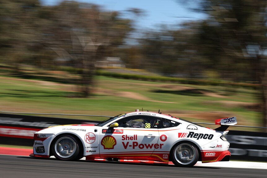 Brodie Kostecki driving at Mount Panorama ahead of the Bathurst 1000.