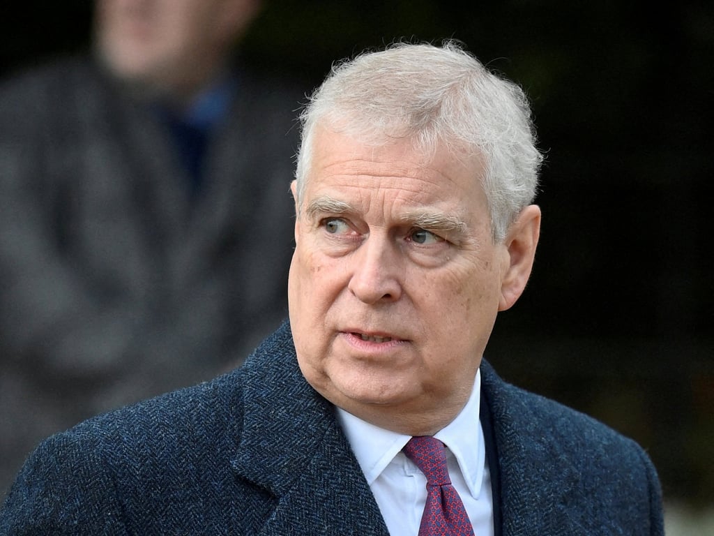 Britain’s Prince Andrew attends the royal family’s Christmas Day service at St Mary Magdalene’s church in eastern England in December 2022. Photo: Reuters Britain’s Prince Andrew attends the royal family’s Christmas Day service at St Mary Magdalene’s church in eastern England in December 2022. Photo: Reuters