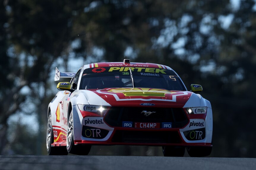 Brodie Kostecki driving during Baturst 1000 qualifying.