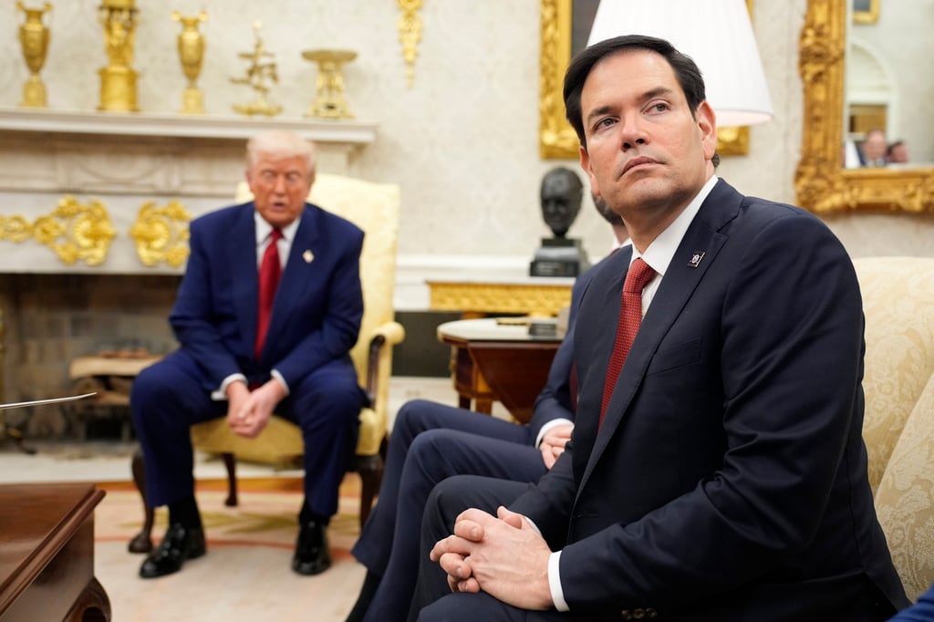 US Secretary of State Marco Rubio attends a meeting with President Donald Trump in the Oval Office in April 2025. Photo: TNS US Secretary of State Marco Rubio attends a meeting with President Donald Trump in the Oval Office in April 2025. Photo: TNS