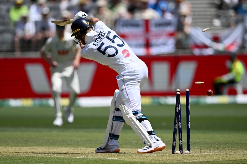 Ben Stokes is bowled