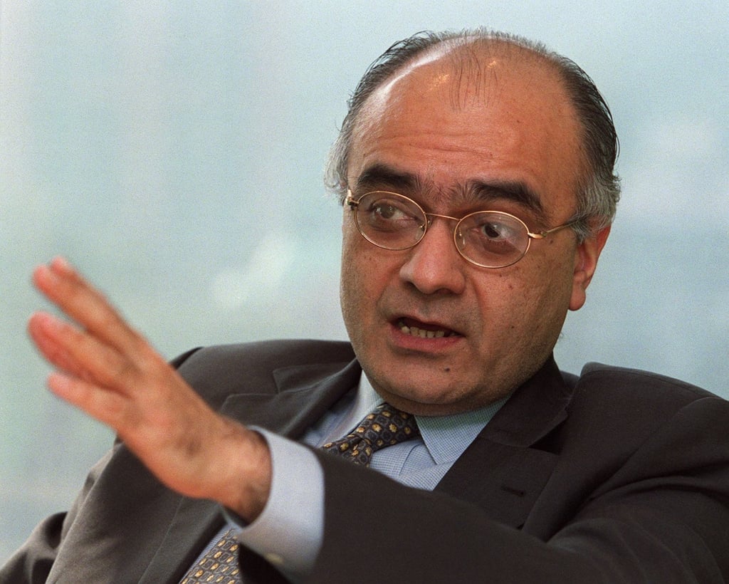 Bharat Masrani, then vice-chairman of DBS TD Waterhouse, speaks in an interview in January 2002. Photo: Garrige Ho