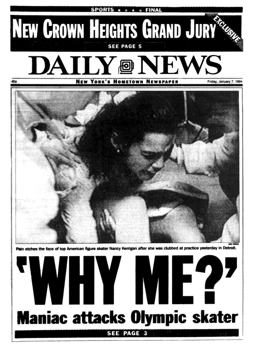Daily News front page with Nancy Kerrigan