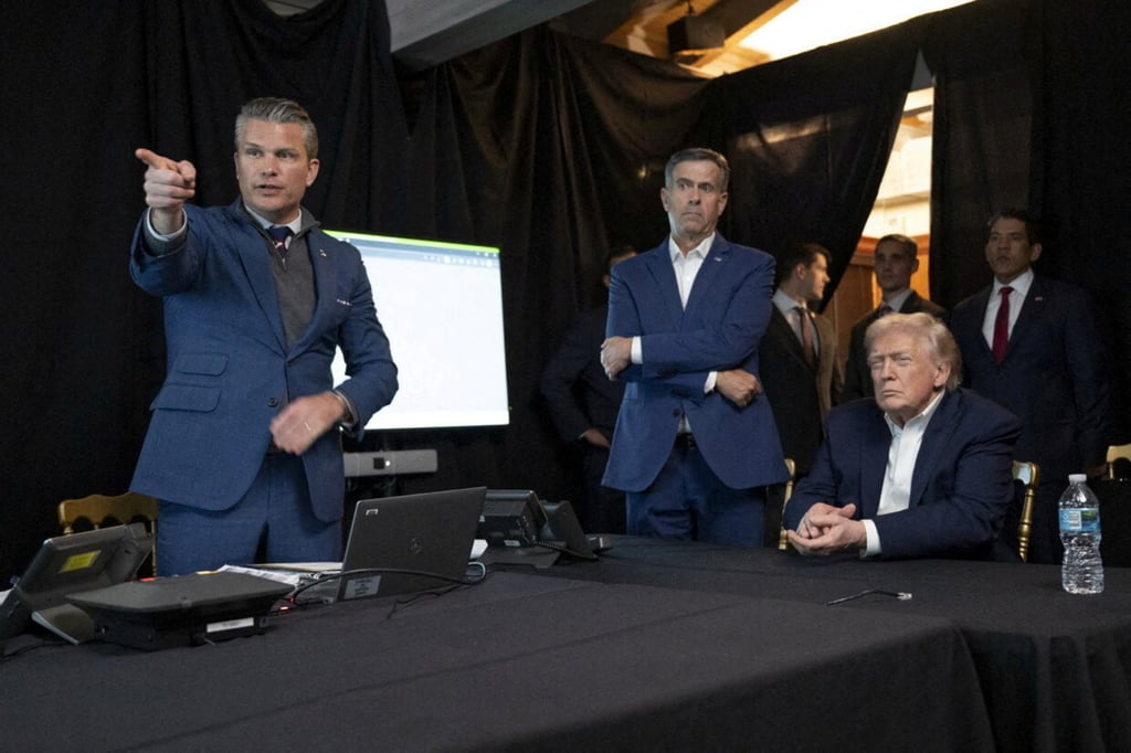 US President Donald Trump, CIA Director John Ratcliffe and US Secretary of Defence Pete Hegseth watch the US military operation in Venezuela from Trump’s Mar-a-Lago resort. Photo: @realDonaldTrump via Reuters US President Donald Trump, CIA Director John Ratcliffe and US Secretary of Defence Pete Hegseth watch the US military operation in Venezuela from Trump’s Mar-a-Lago resort. Photo: @realDonaldTrump via Reuters