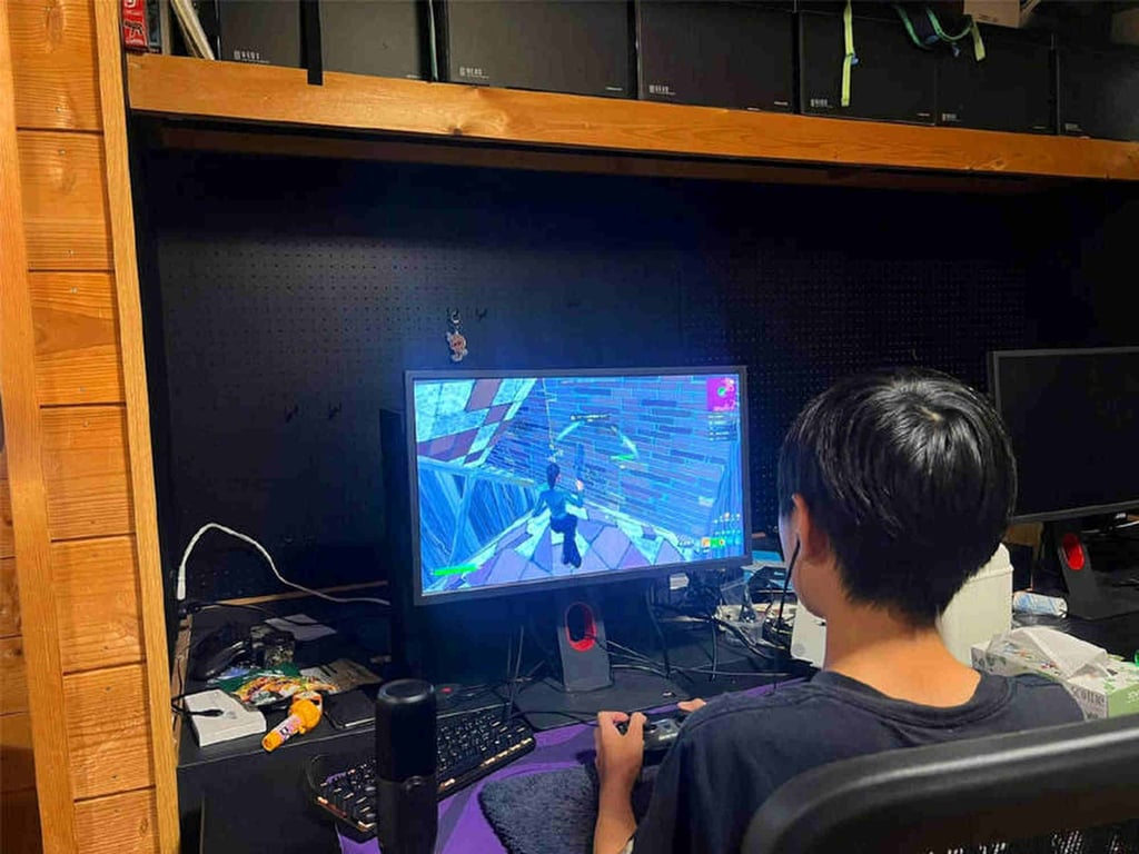 Tarou at his computer terminal. He began gaming at the tender age of three. Photo: 163.com