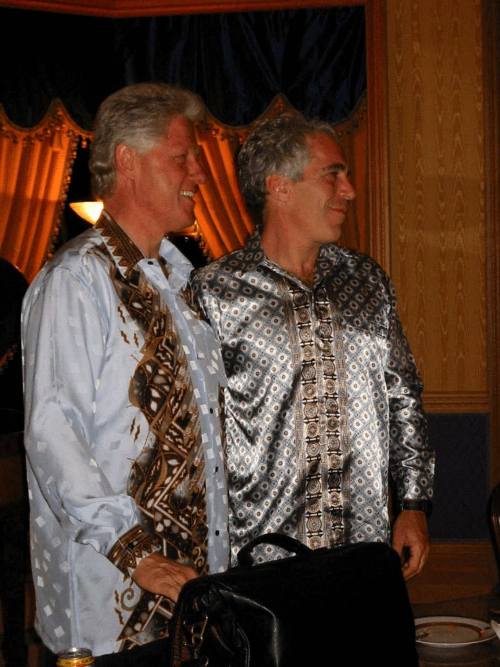 Bill Clinton and Jeffrey Epstein in undated photo. Photo: US Justice Department via Reuters