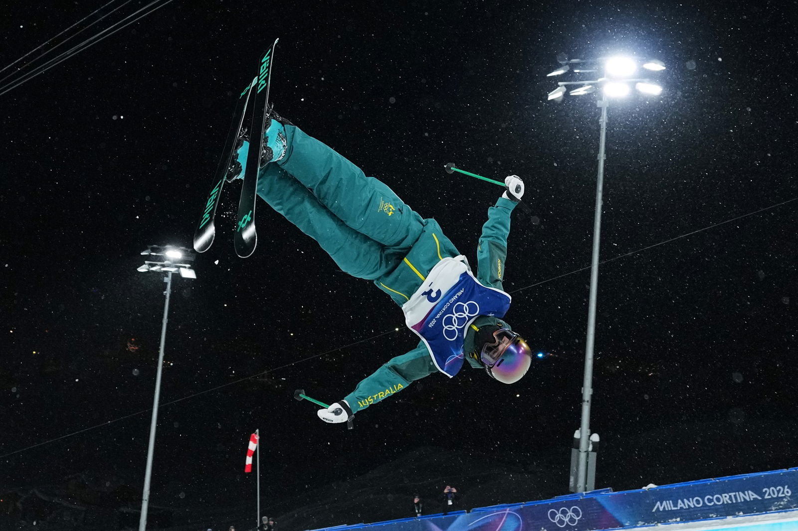 Indra Brown competing at 2026 Winter Olympics.
