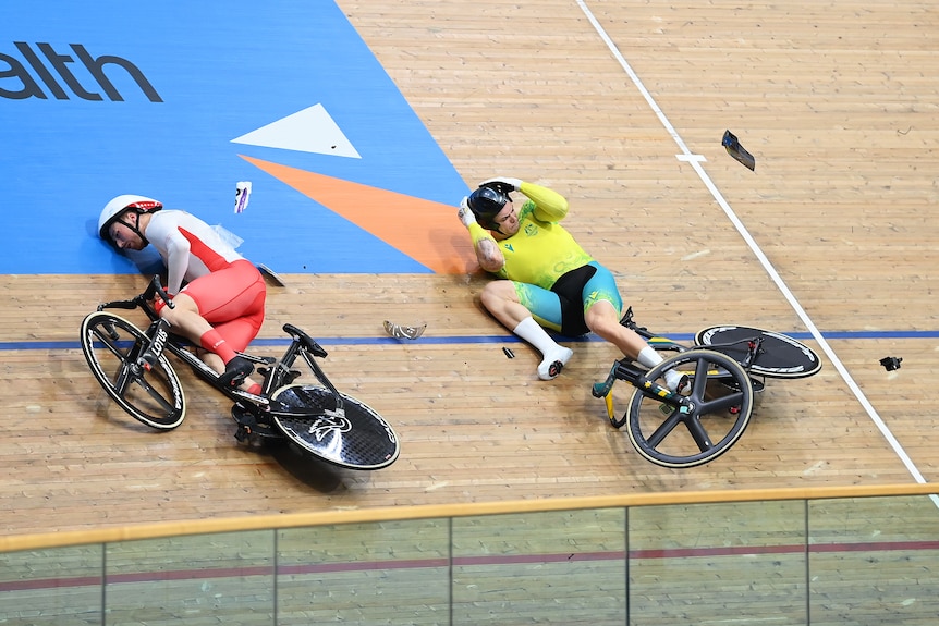 Matt Glaetzer and Joe Trueman crash
