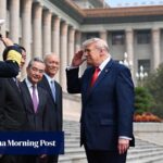 Salute to China? Protocol-perfect Trump delights social media as he arrives to meet Xi