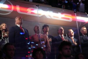 Watch: Trump Creates Some History at the Knicks Game