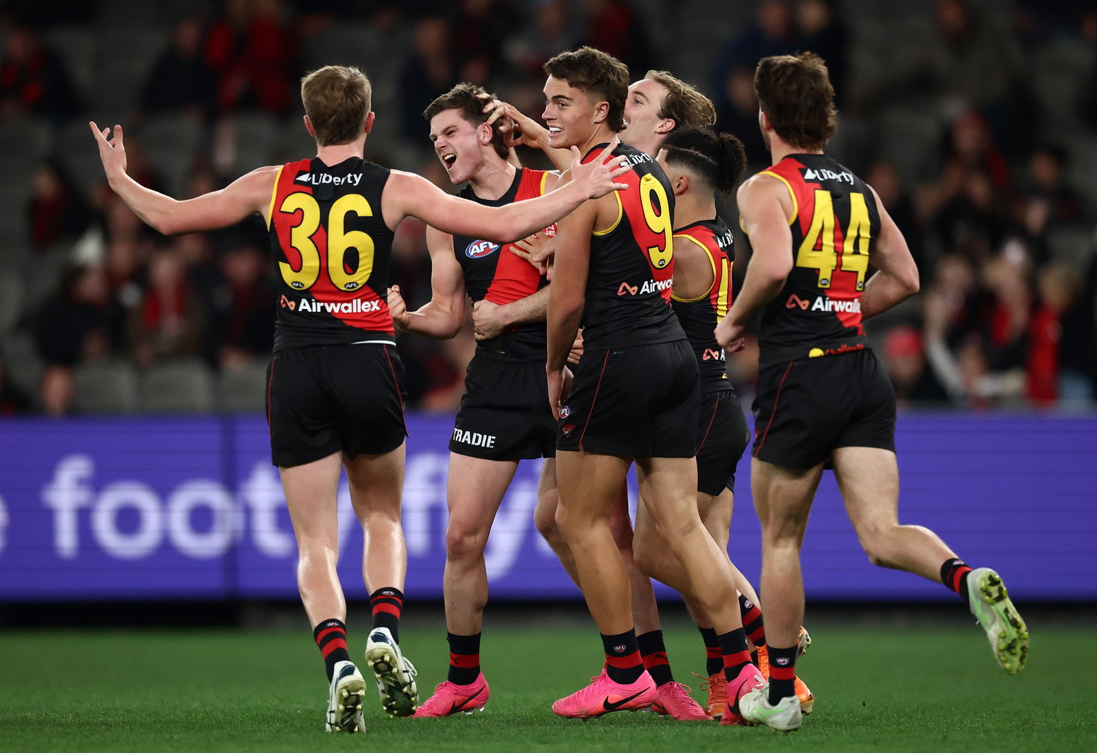 Essendon exploded with four straight goals to begin the second half at Docklands.