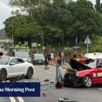Hong Kong taxi driver dies, two passengers hurt in head-on crash with bus