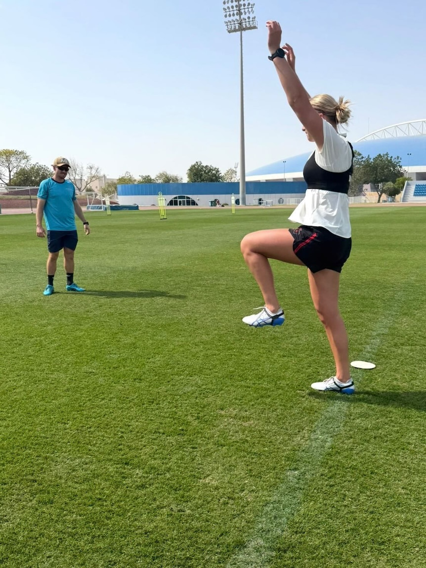 Emily Gough got specialised one-on-one treatment in Doha.