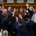 Kosovo PM egged in parliament, as political crisis spirals