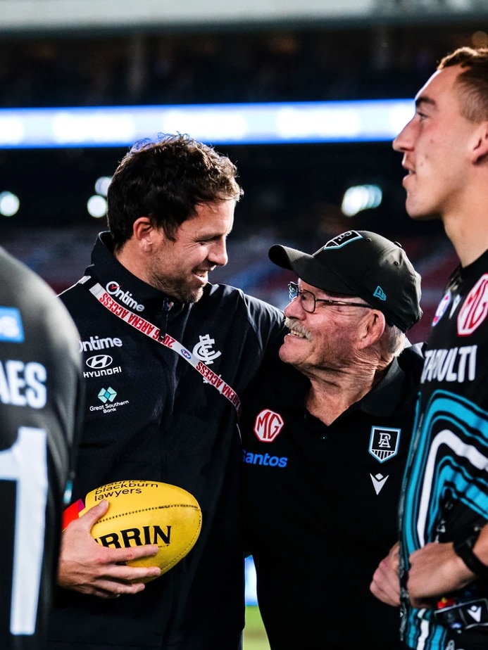 Travis Boak with Bob O'Malley