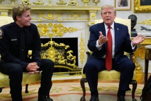 Teen Hero Lifeguard Has Inspiring Message for His Generation at Oval Office Visit With Trump