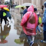 Thunderstorm warnings issued for parts of UK with flash flooding expected