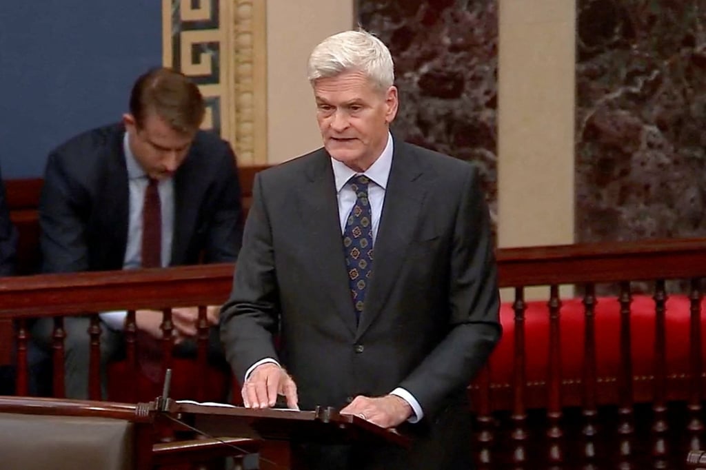 US Senator Bill Cassidy announces his decision to support the nomination of Acting Attorney General Todd Blanche to be attorney general in Washington on Friday. Photo: US Senate TV via Reuters US Senator Bill Cassidy announces his decision to support the nomination of Acting Attorney General Todd Blanche to be attorney general in Washington on Friday. Photo: US Senate TV via Reuters
