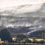 Welsh county becomes global hotspot for carbon emissions after wildfires