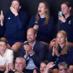 William and Kate bring children to Commonwealth Games netball semi-finals