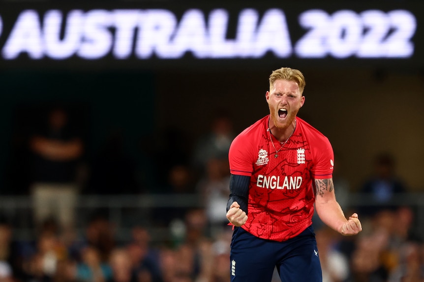 Ben Stokes celebrates