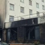 Homes evacuated over fears fire at seaside hotel weakened building’s structure