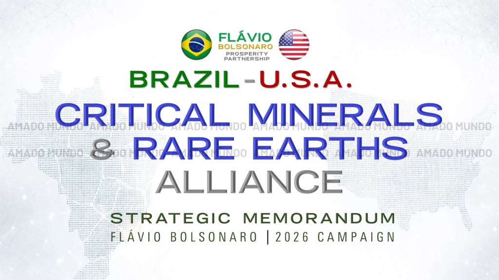 The cover image of a document drafted by Andre Marinho, a close ally of Flavio Bolsonaro that was allegedly presented to J.D. Vance’s Rockbridge Network. It is dated March 19, 2026. Image: Andre Marinho via Amado Mundo