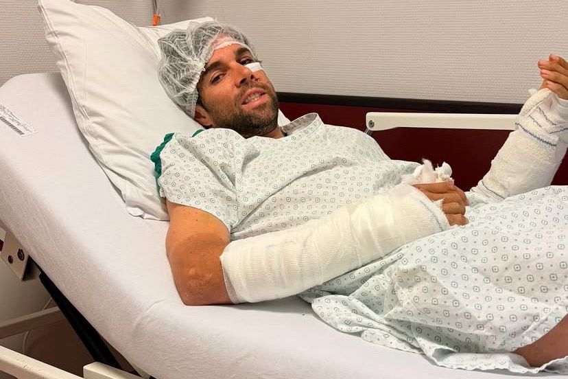 Michael Matthews in hospital