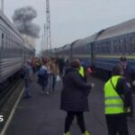 Russia hits Ukrainian train shortly after Boris Johnson and top European officials leave station