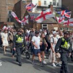 Three arrests at rival protests in Portsmouth