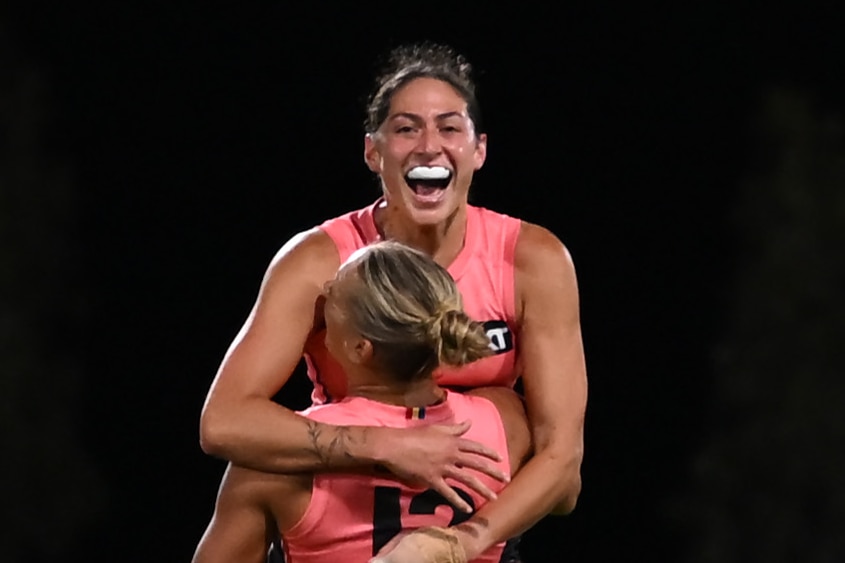 Havana Harris celebrates