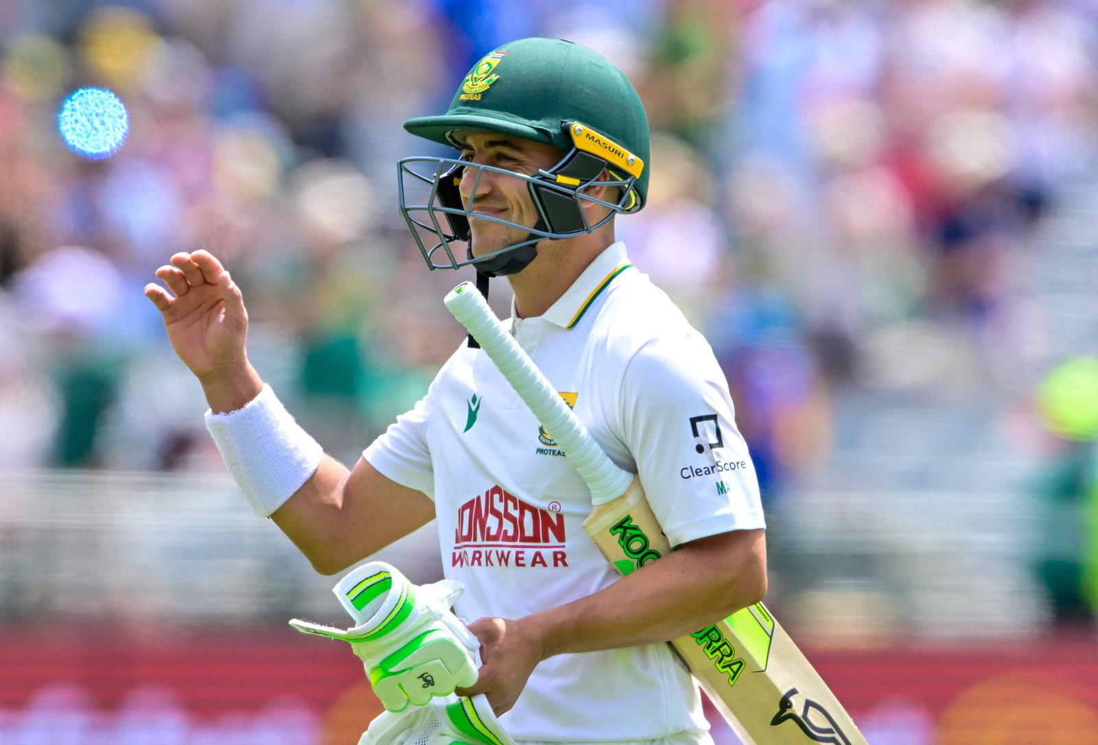 Marques Ackerman was stumped shortly after the lunch break after attempting to reach his maiden Test century.